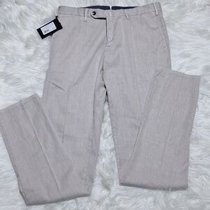 NWT PT Torino size 36W 36L tan dress pants